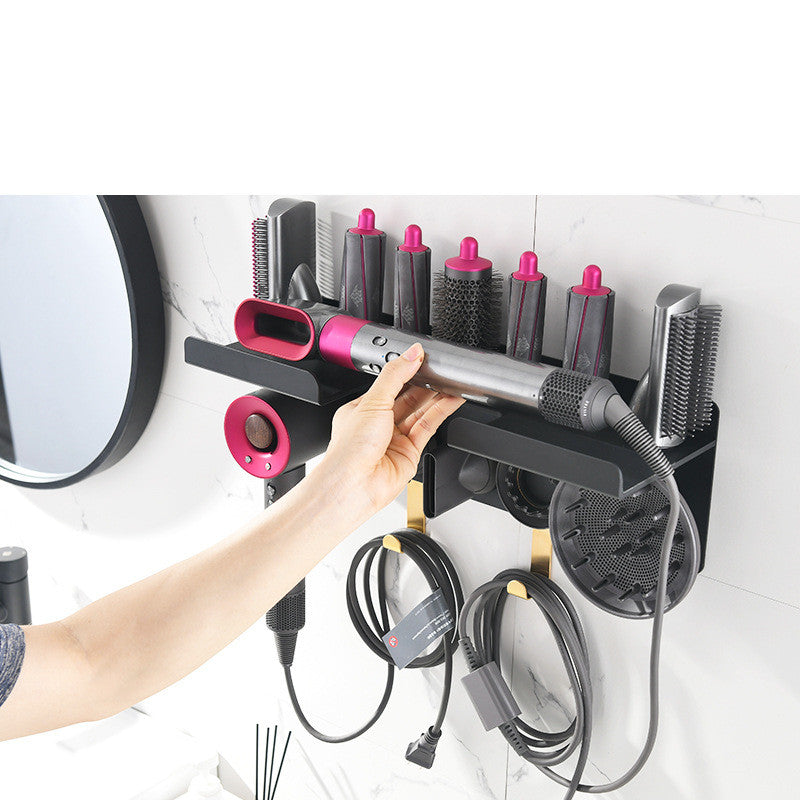 Support Mural Professionnel d’Organisation pour Sèche-Cheveux & Accessoires