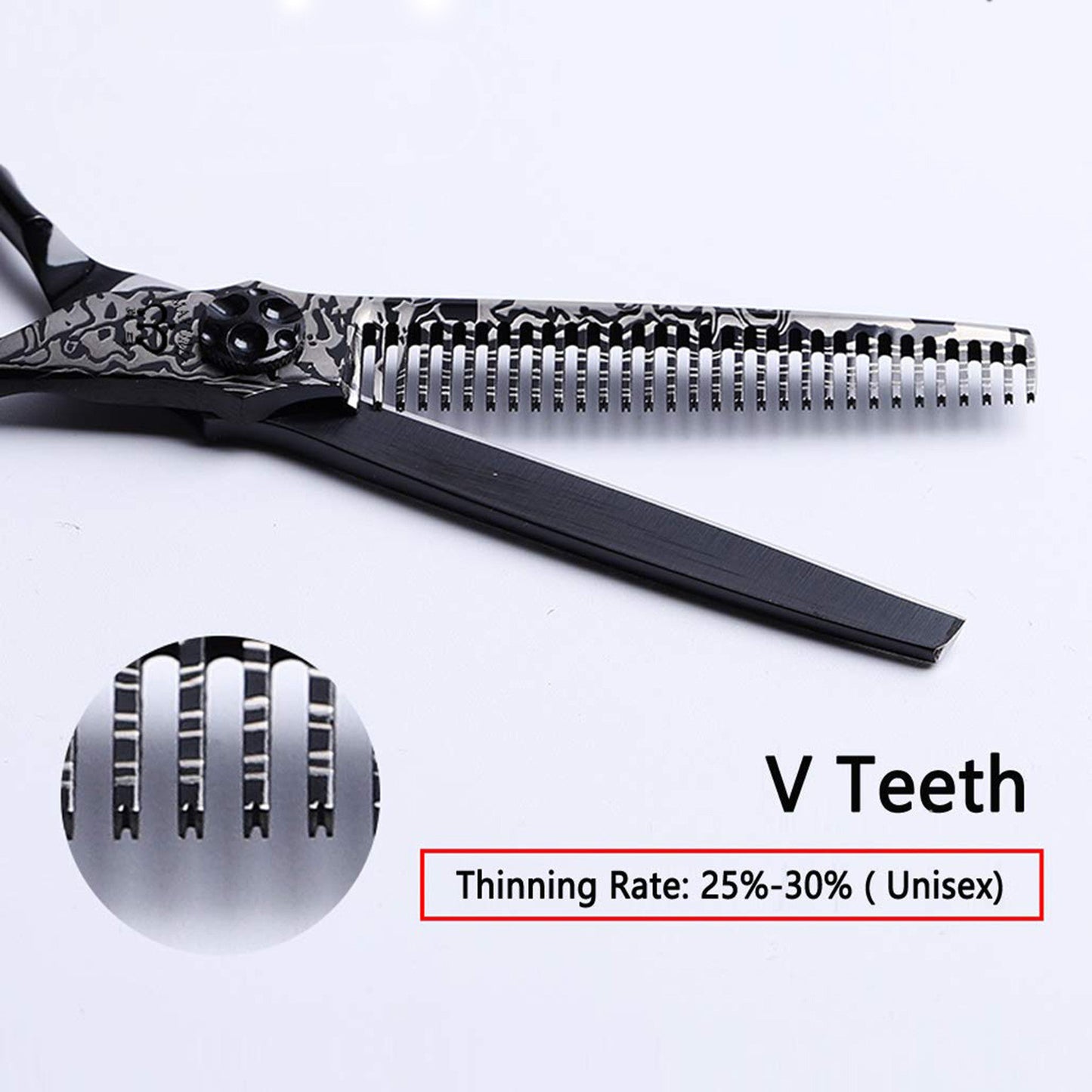 Professional Hairdressing Tooth Scissors Stainless Steel Hair Stylist