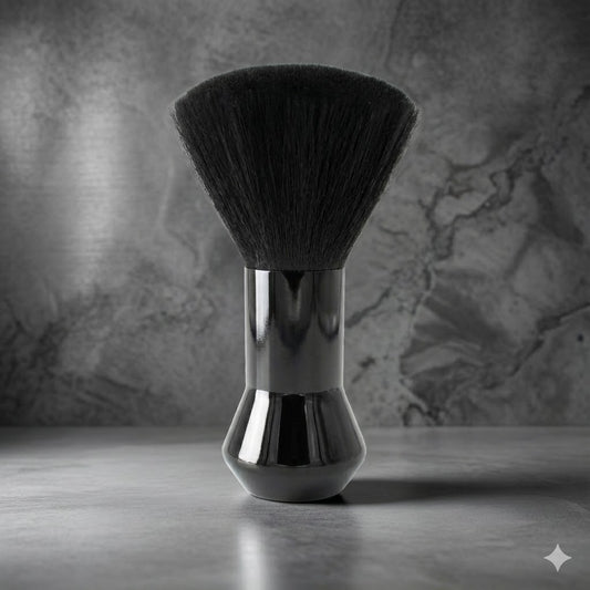 Brosse à Épousseter Barbier Professionnelle – Balai de Cou Poils Doux pour Finition Coiffure